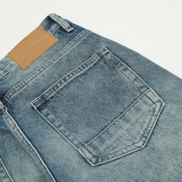 Wash water gradient loose jeans