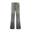 564899316 Washed and worn punk denim bell bottoms